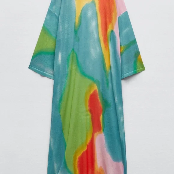 Zara limited edition fun printed kimono - Picture 6 of 7